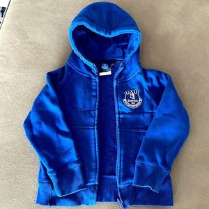 Everton kids 4-5T hoodie sweatshirt